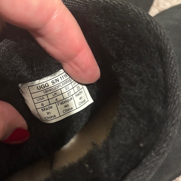 UGG Ultra Minis Black Suede Boots - Picture 4 of 5